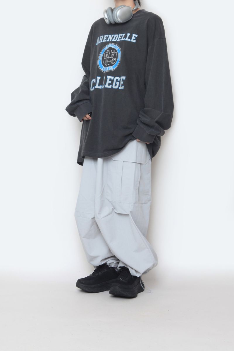 Solid Big Pocket Cargo Pants