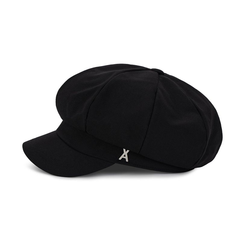 VA Stud Newsboy Cap / Black