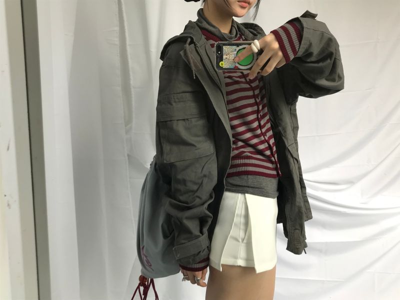 Vintage Pocket Half Bomber Jacket