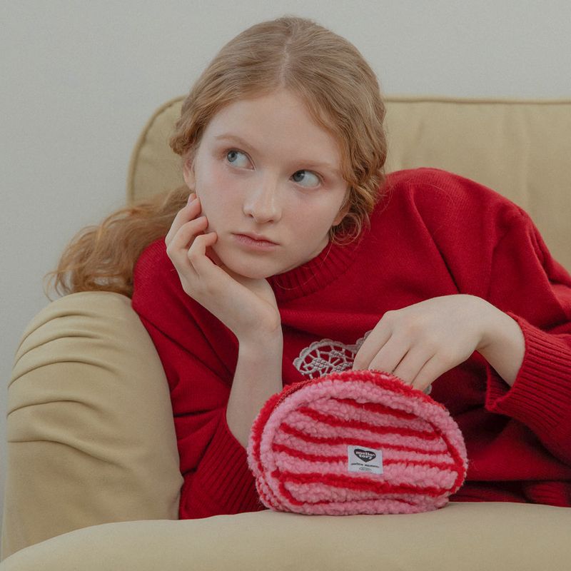 mellotory（メロートリー）の「MELLOTORY PATTERN HANDY POUCH (STRIPE RED)（Smartphone Accessories）」