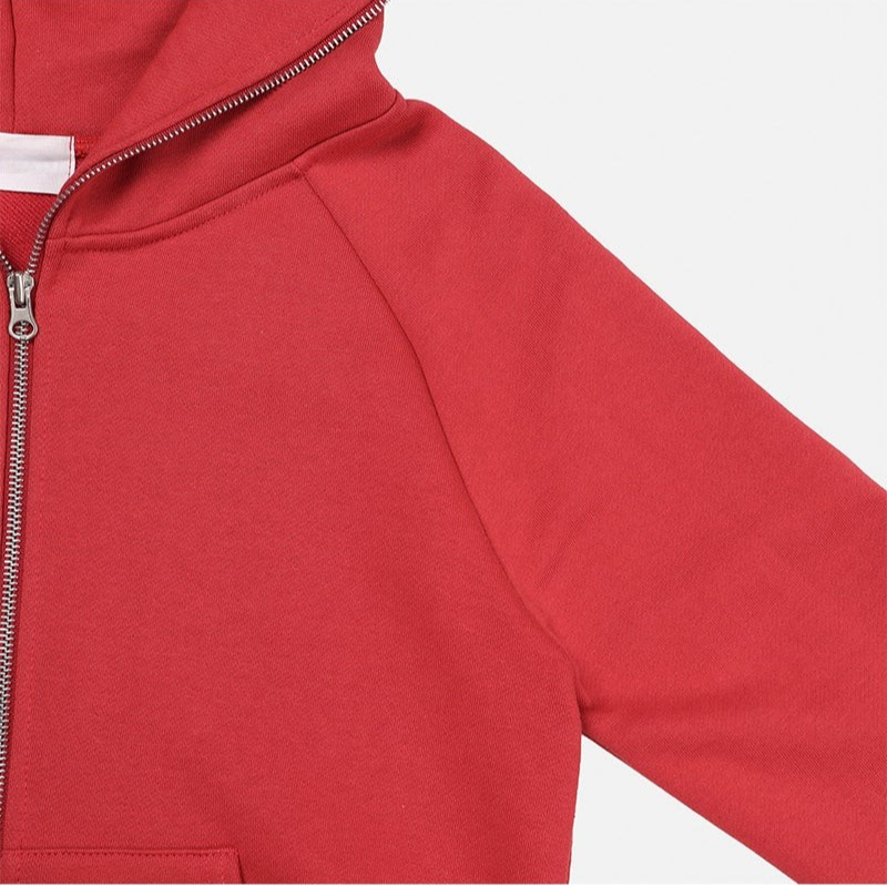 [CROP ITEM] クロップマッスルフィットフードジップアップ(3color)