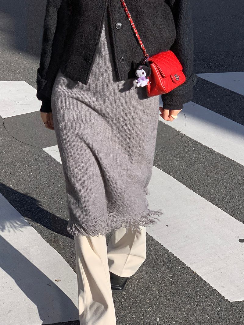 [MADE] [Wool Napping] Winter Warm Long Bootcut Slacks