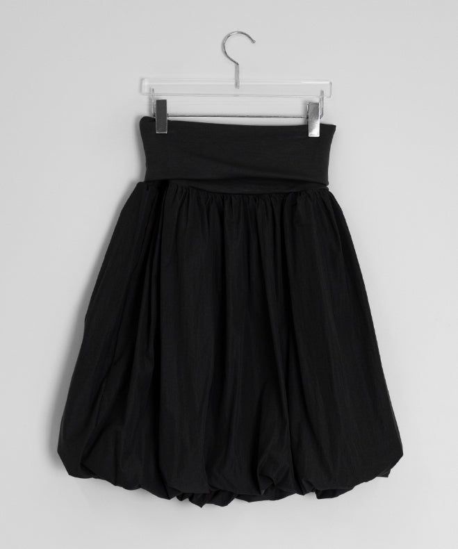 Neva Shirring Balloon Midi Skirt