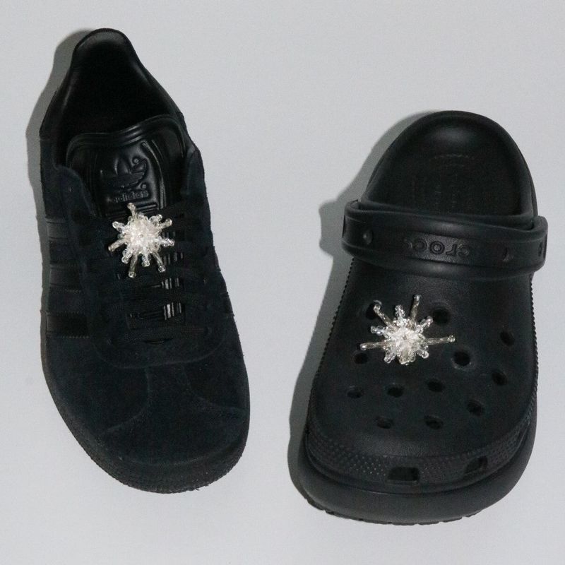【MADE】snow flower shoe charm (1pcs)