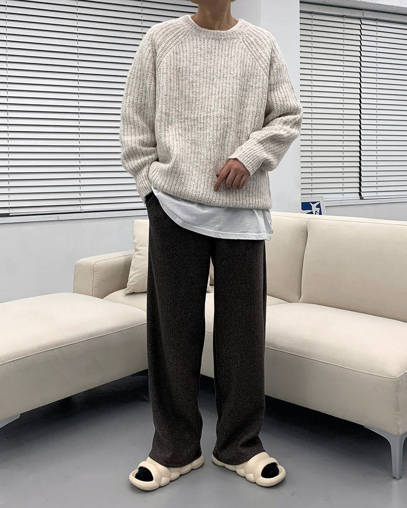 ブラーワイドパンツ