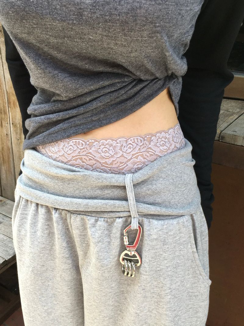 Folder Keyring Banded Sweatpants (4c)
