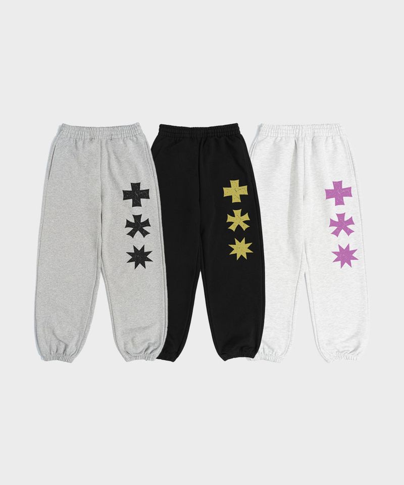 MYDEEPBLUEMEMORIES（マイディープブルーメモリーズ）の「(PT)THREE LOGO SWEAT PANTS_ 3 COLORS（Pants）」