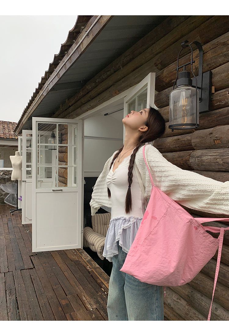 Air conditioner loose fit bolero cardigan
