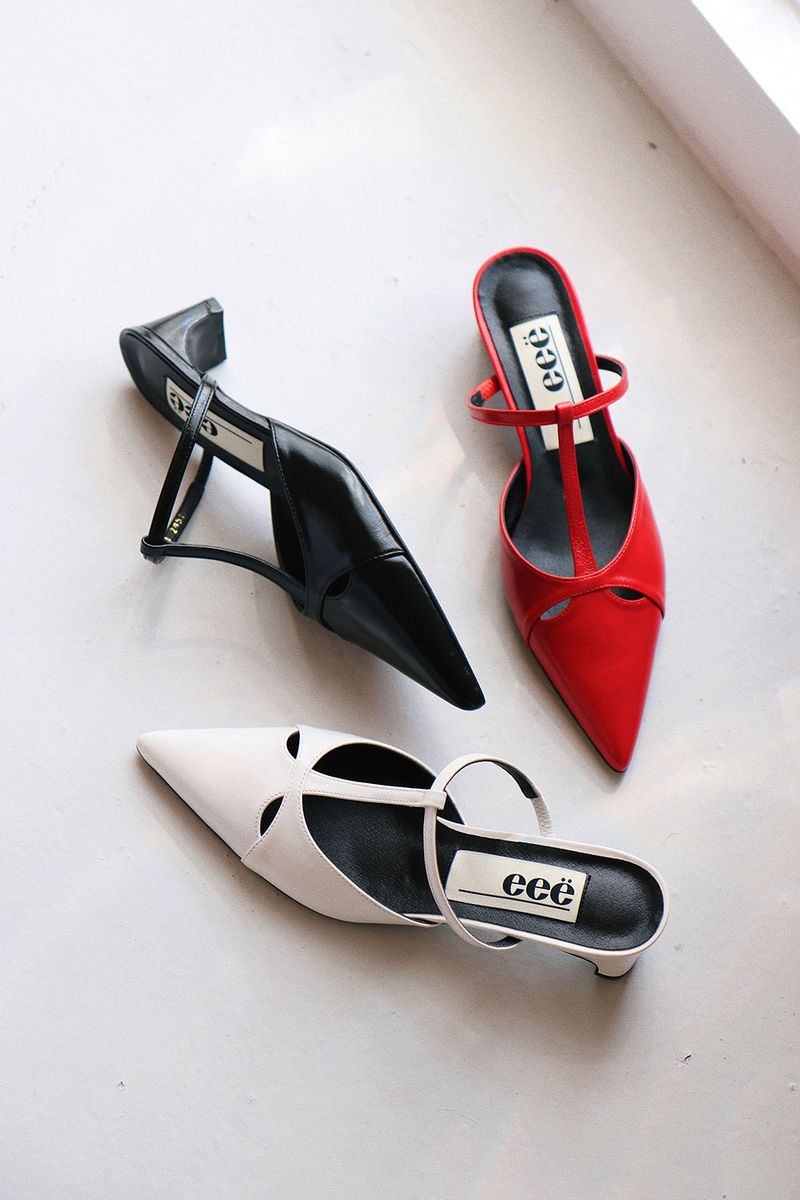 LIZ CUT-OUT STILETTO HEEL_3COLORS