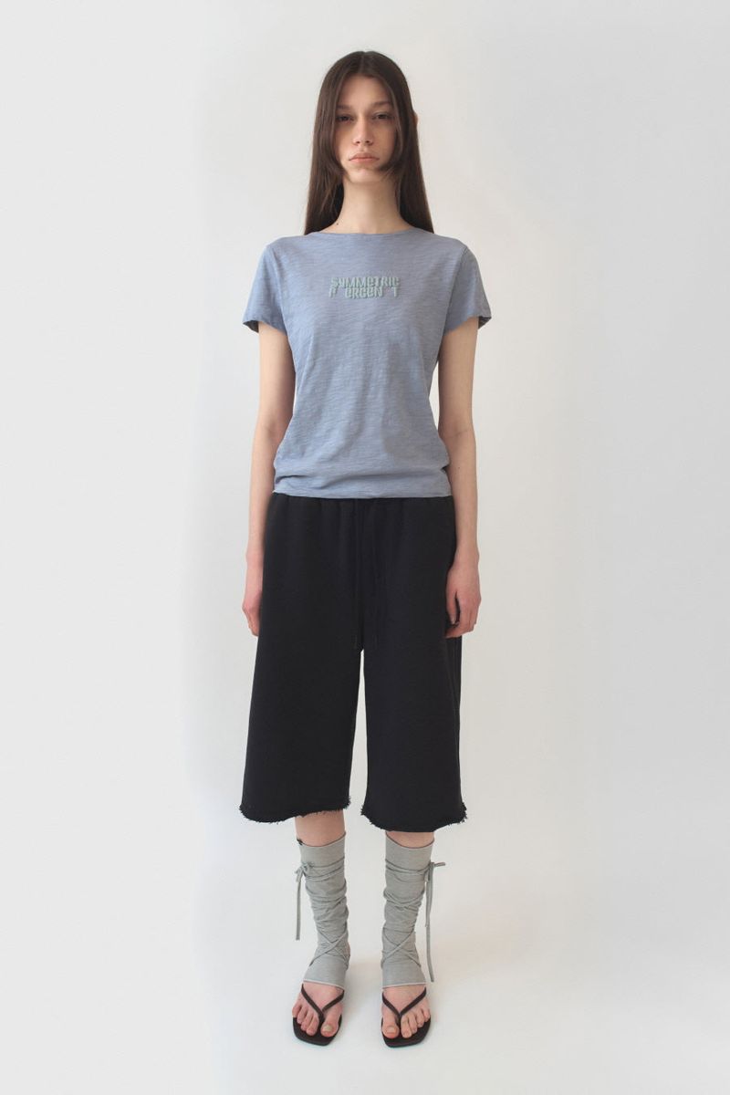 SYMMETRIC PERCENT（シメトリック パーセント）の「バミューダスウェットパンツ / ブラック（パンツ）」