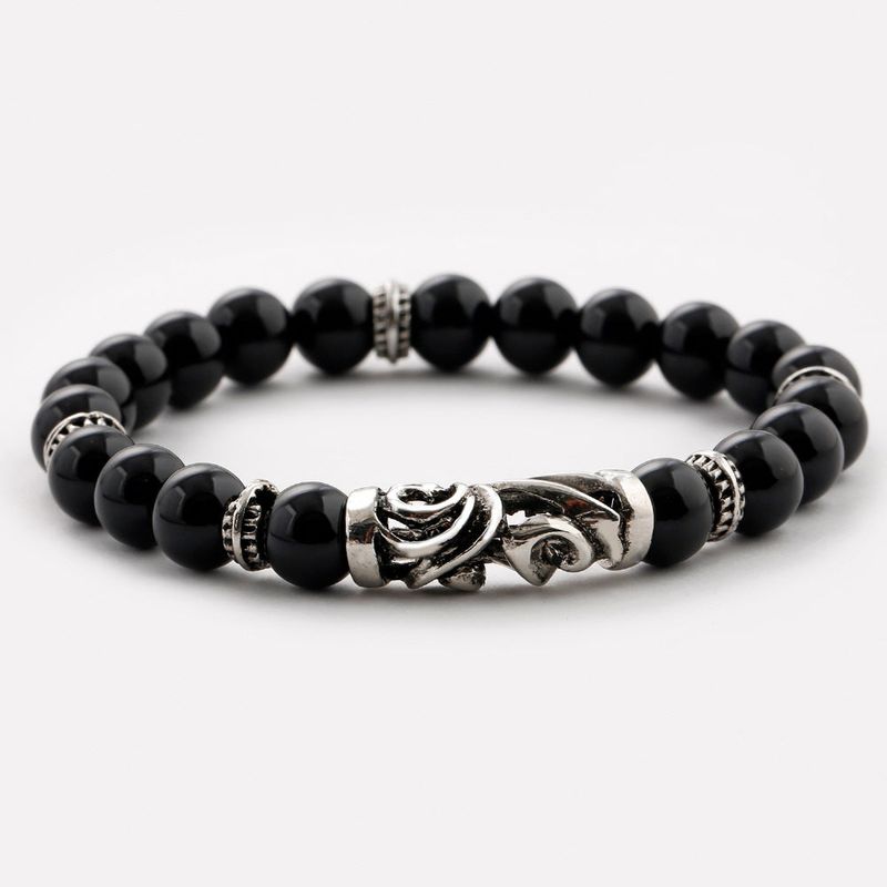 SVB-1011 Geometric Onyx Natural Stone Bracelet