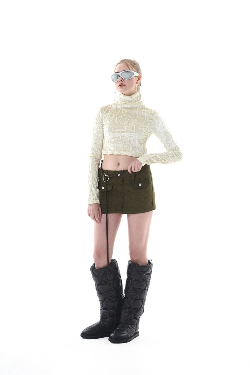 QUILTING MINI SKIRT