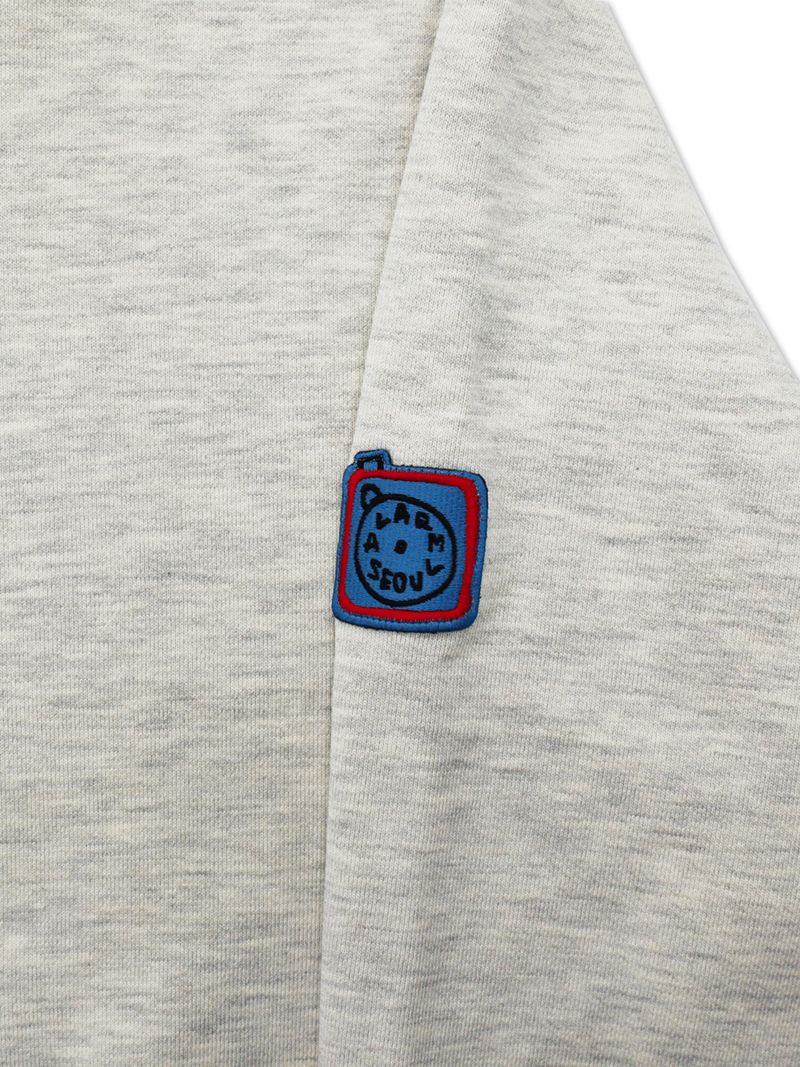 ALARM OVERFIT HOODIE OATMEAL GRAY_UNISEX