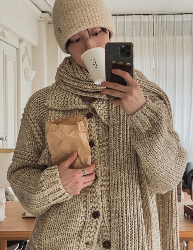[wool20%] Ellie Bocashi weaving muffler