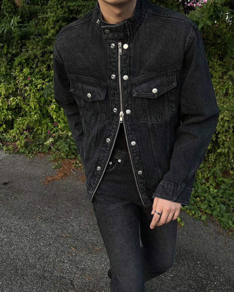 EN And denim trunker jacket (M ~ L)