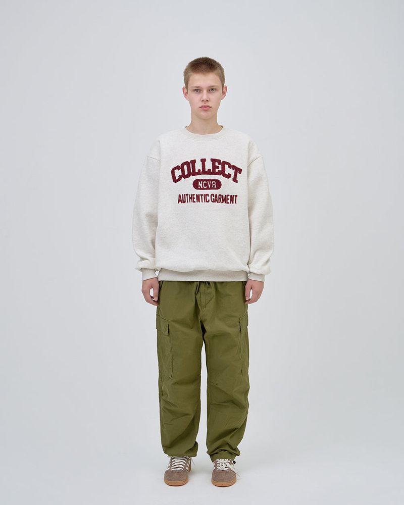 COLLECT LOGO SWEAT SHIRTS - OTMEAL