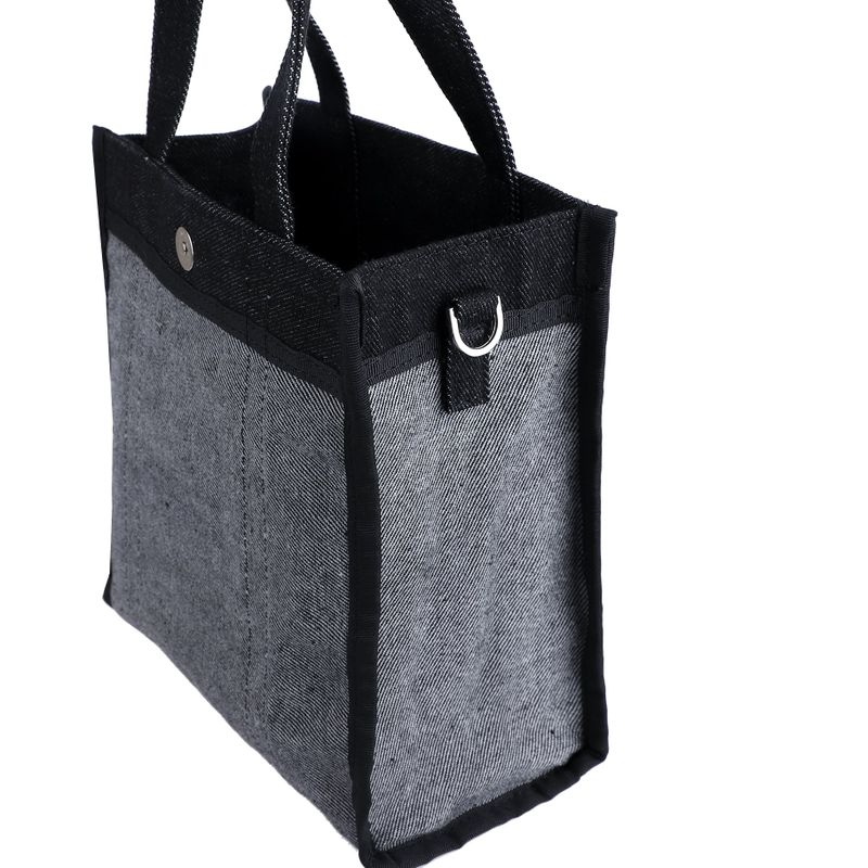DENIM TOTE BAG MINI MI BLACK