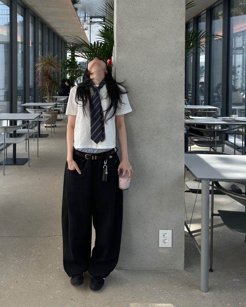 Belt sweat pants (Unisex)
