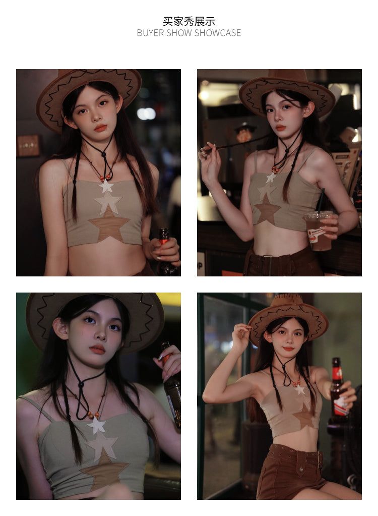 allbubble Beaded suspender vest