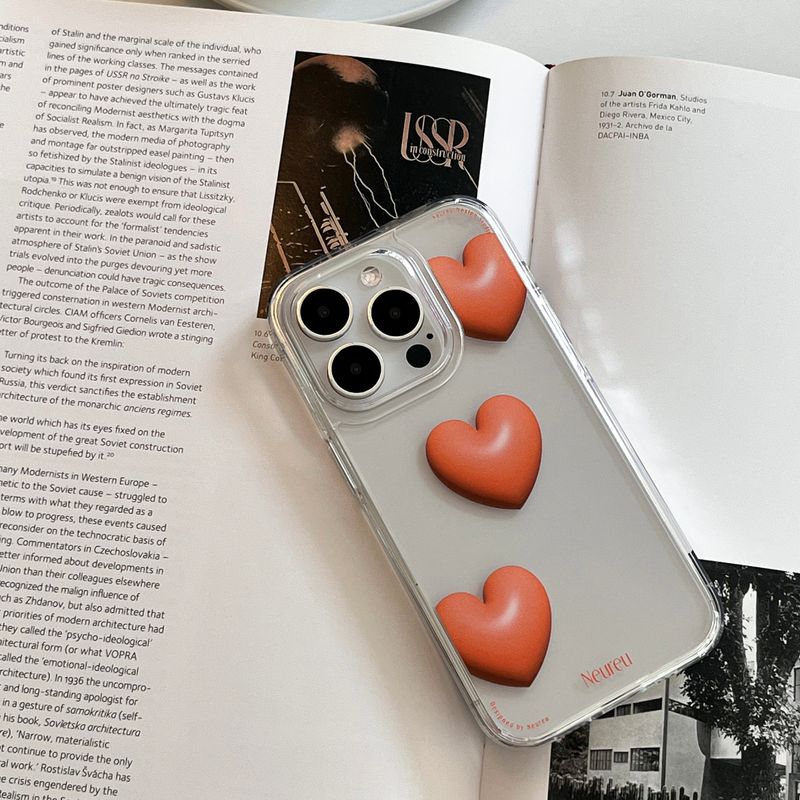 Sun Orange Heart Balloon Case (Jelly Hard)