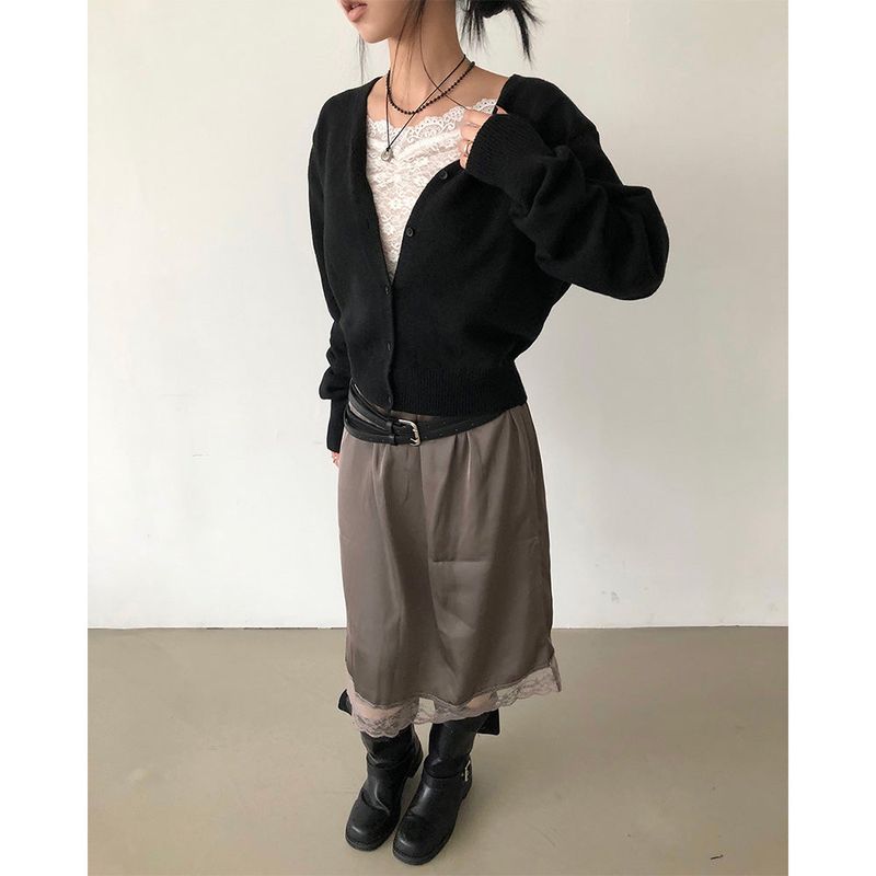 Rabbit V-neck Cardigan 