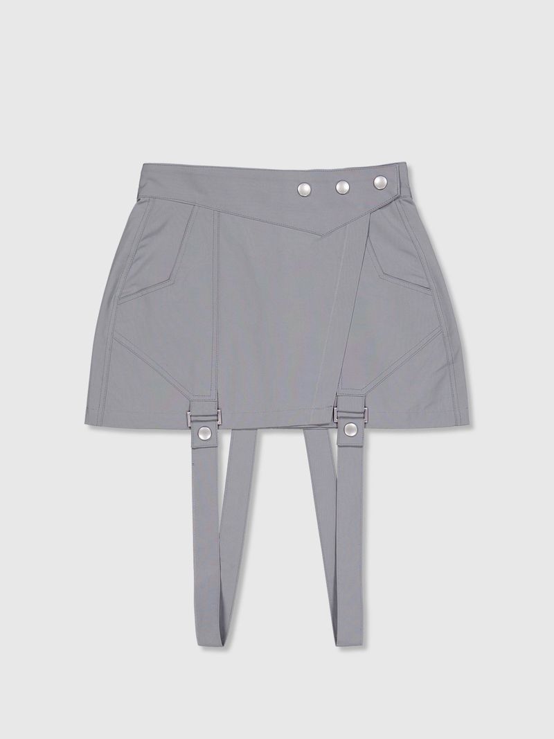 FULLOFSSUN(フルオブサン)の「Ghost In The Shell Convertible Skirts (Grey)(Skirts)」