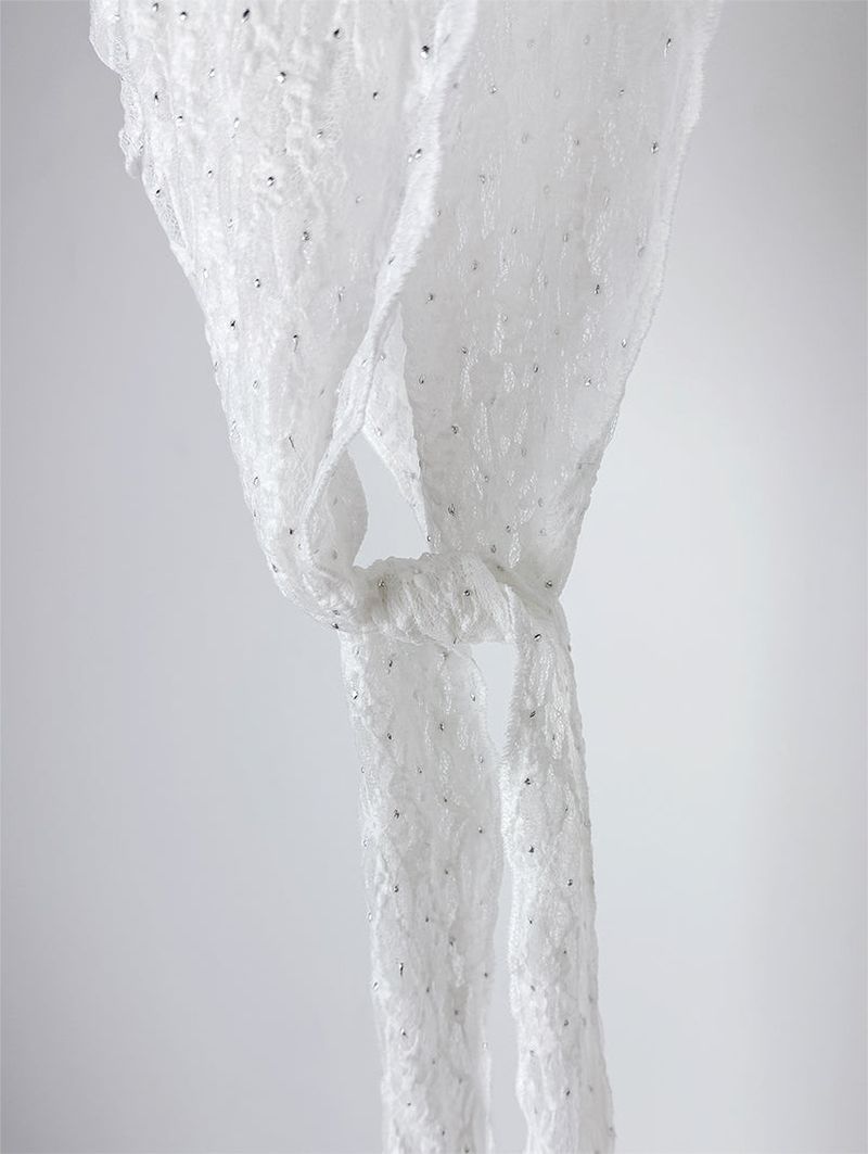 BEADS LACE SCARF (2C)