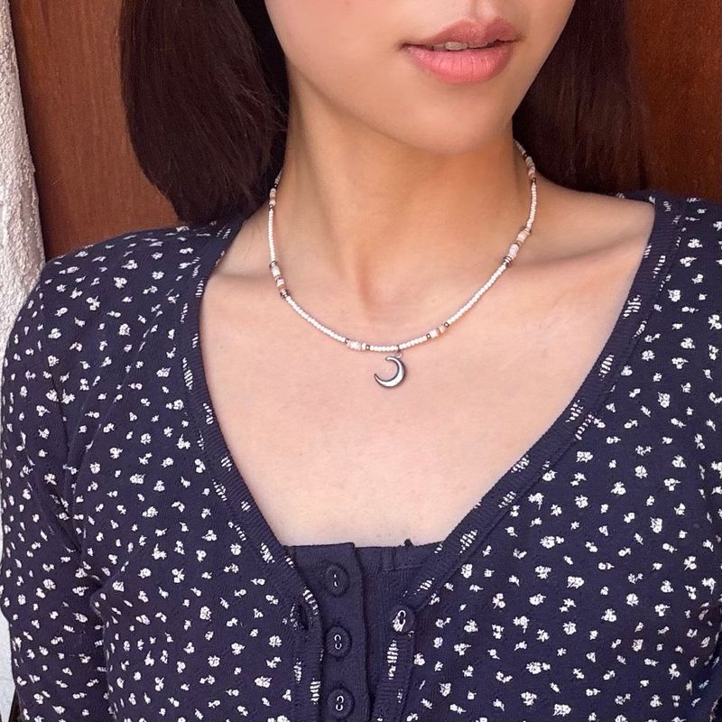 [MADE]Ivory stone Necklace (S)