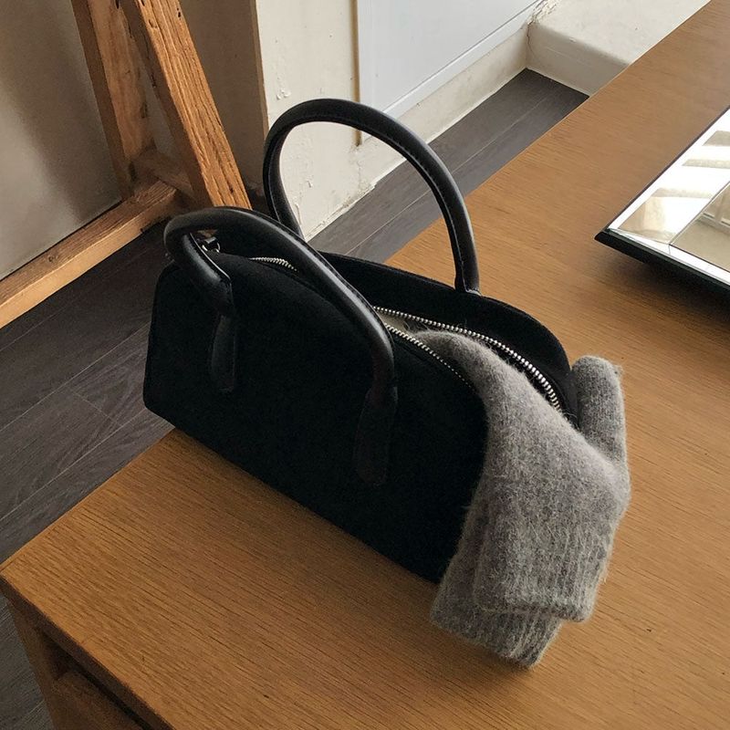 classical suede toad bag