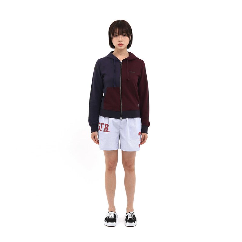 1/2 SAFETY ASURA HOOD ZIP UP (PURPLE/NAVY)