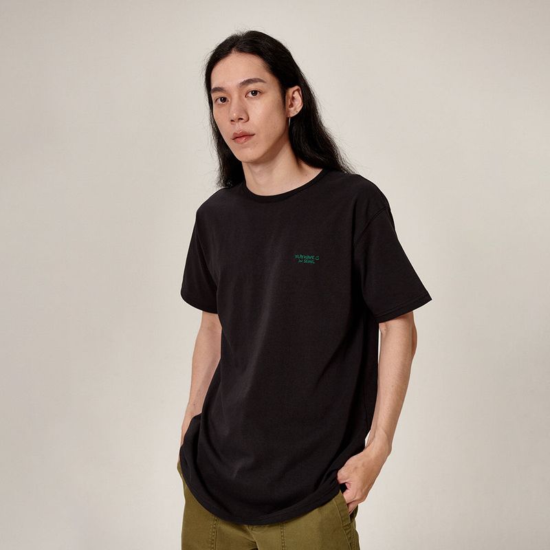 Flatwave in Seoul（フラットウェーブ イン ソウル）の「Naz Classic Logo T-Shirt Black（Tops）」