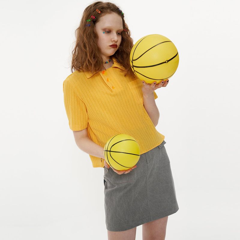 OTHER-worldly（アザーワールドリー）の「Knit Shirt [Yellow]（Tops）」