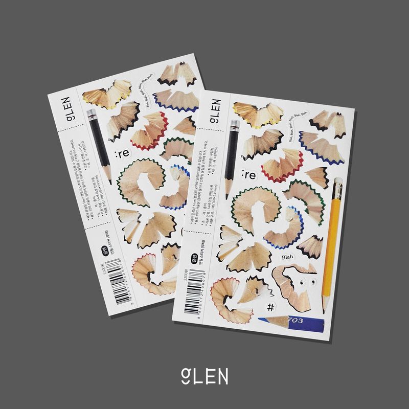 GLENの「ペンシルステッカー (1Sheet)（雑貨/ステーショナリー）」