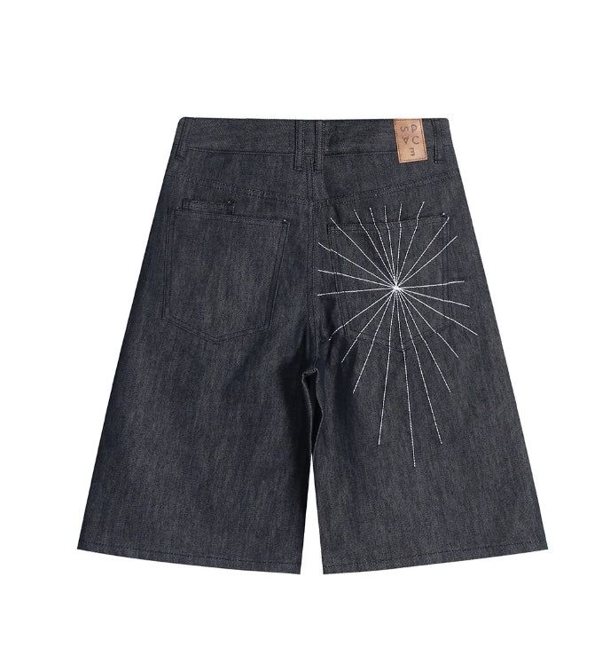 Rocky Spider Bermuda Denim Pants