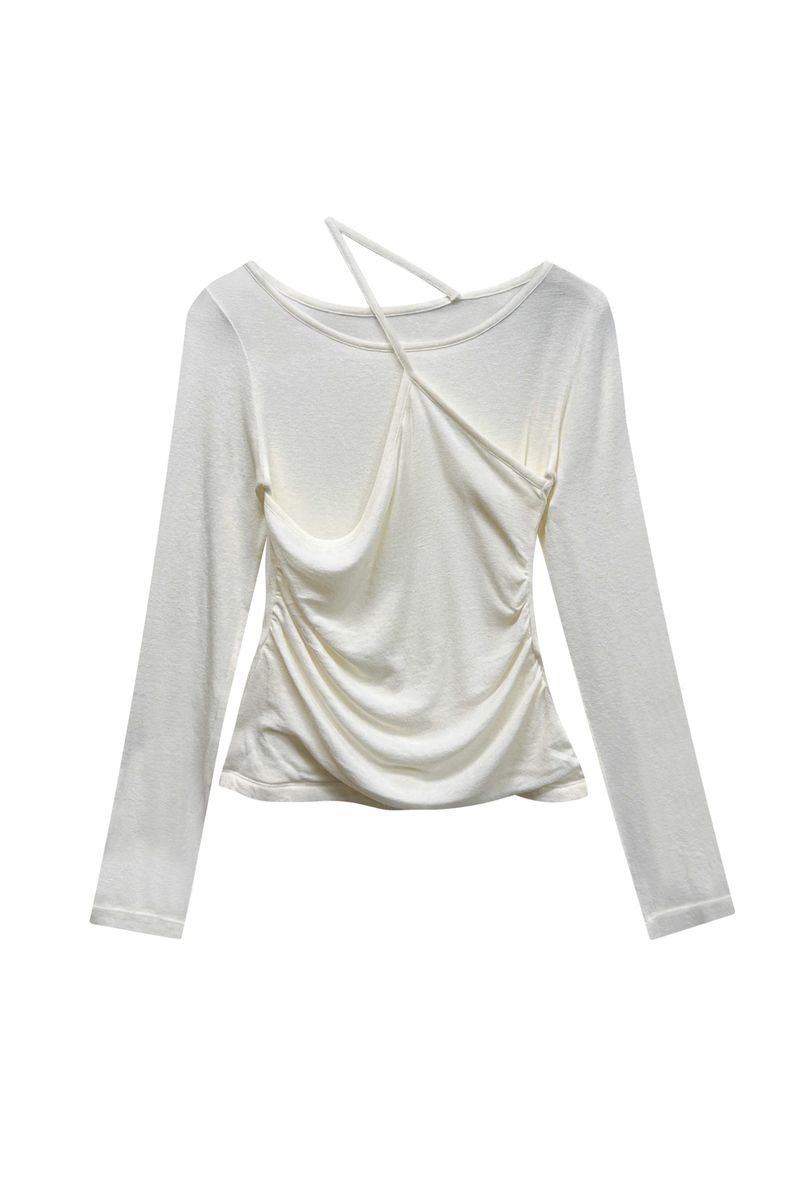 MUREN SHIRRING TOP / IVORY