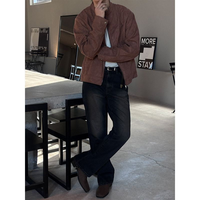 [S/F] Suede biker 2way jacket(3color)