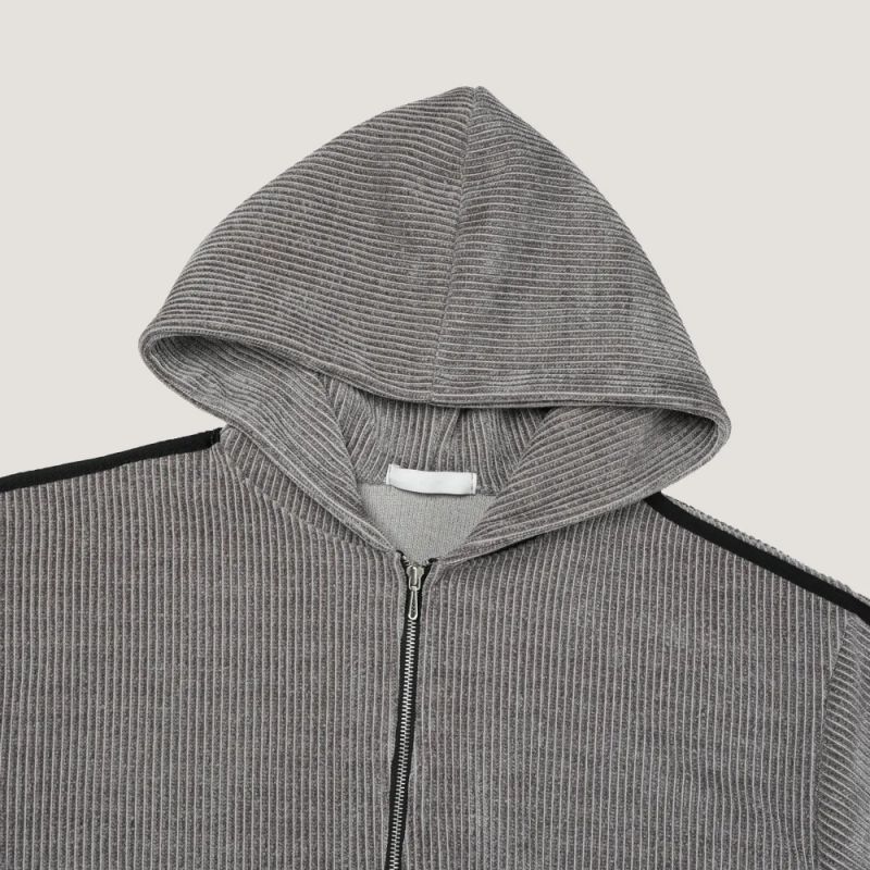 LMN Slay Velour Brushed Hooded Zip-Up (2 colors)