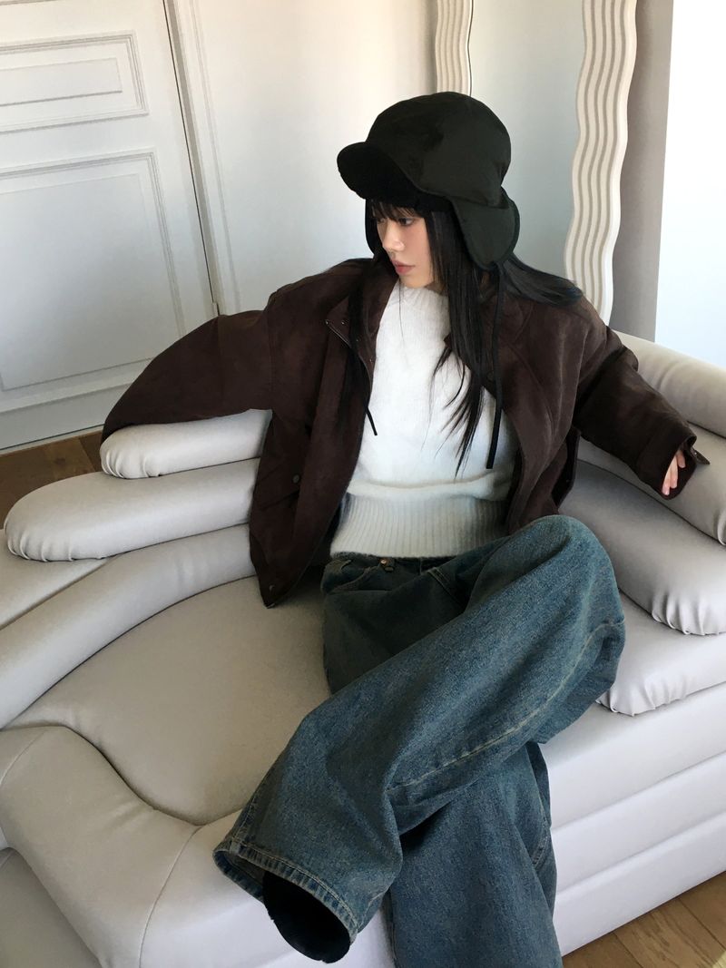 Uchi Fleece Nylon Roasted Chestnuts Ear Dori Trooper Hat Hat