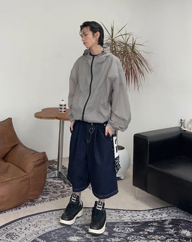 Foen Stitch Bermuda Denim Pants
