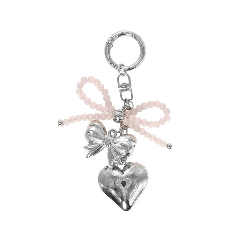 Double ribbon keyring