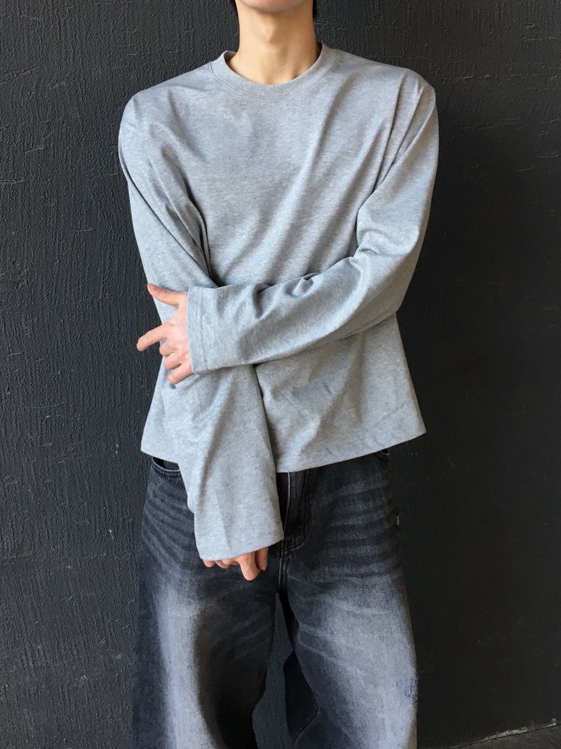 Poin Basic Crop Long Sleeve 3C