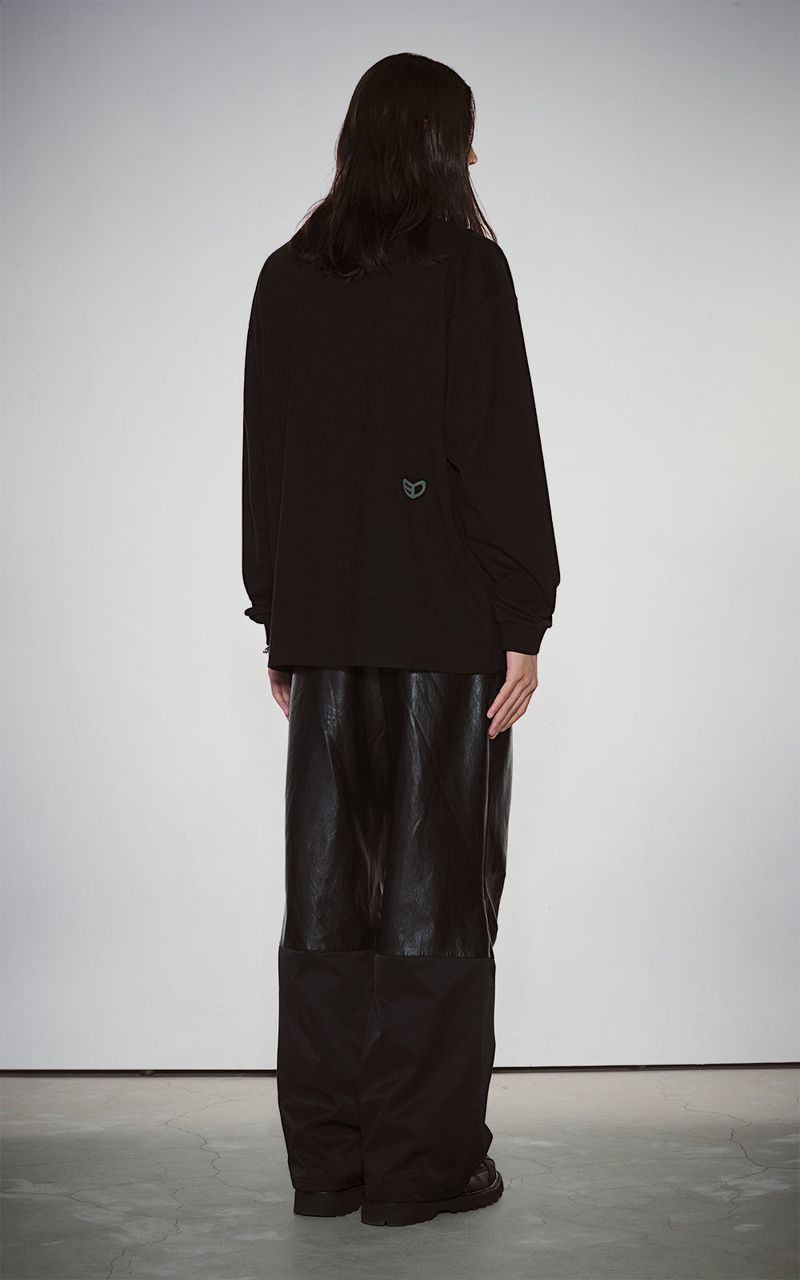 BLUR HEART LONG SLEEVE_BLACK