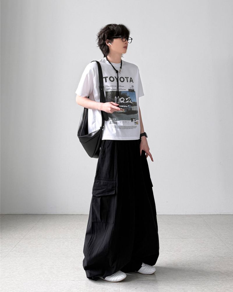 Linen Balloon Cargo Pants