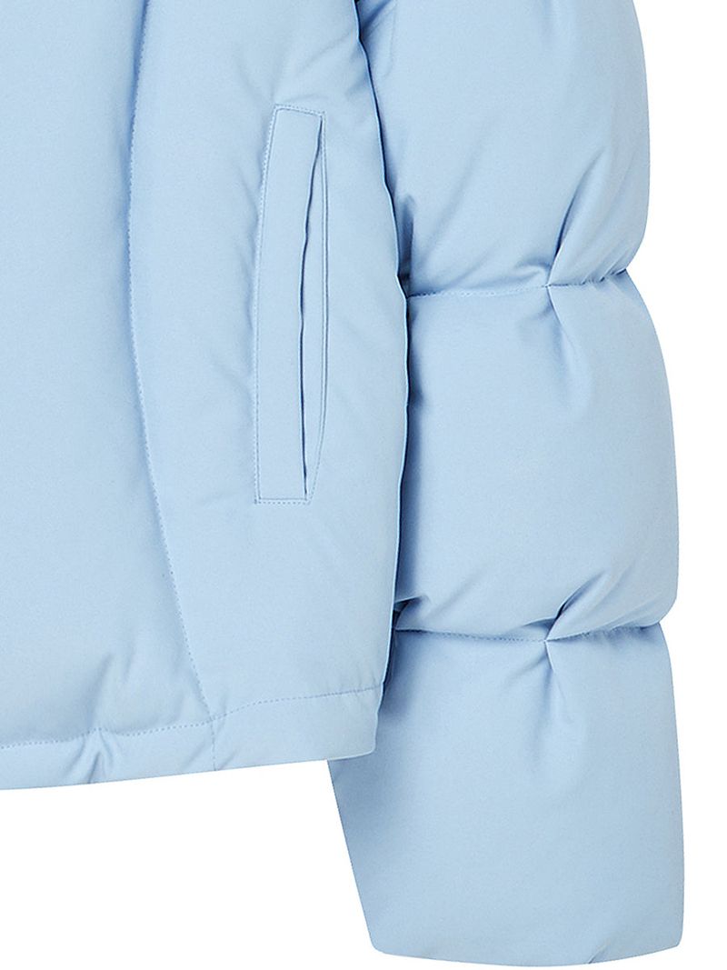 CURVE LINE COLLARED DOWN PUFFER (SKY BLUE)