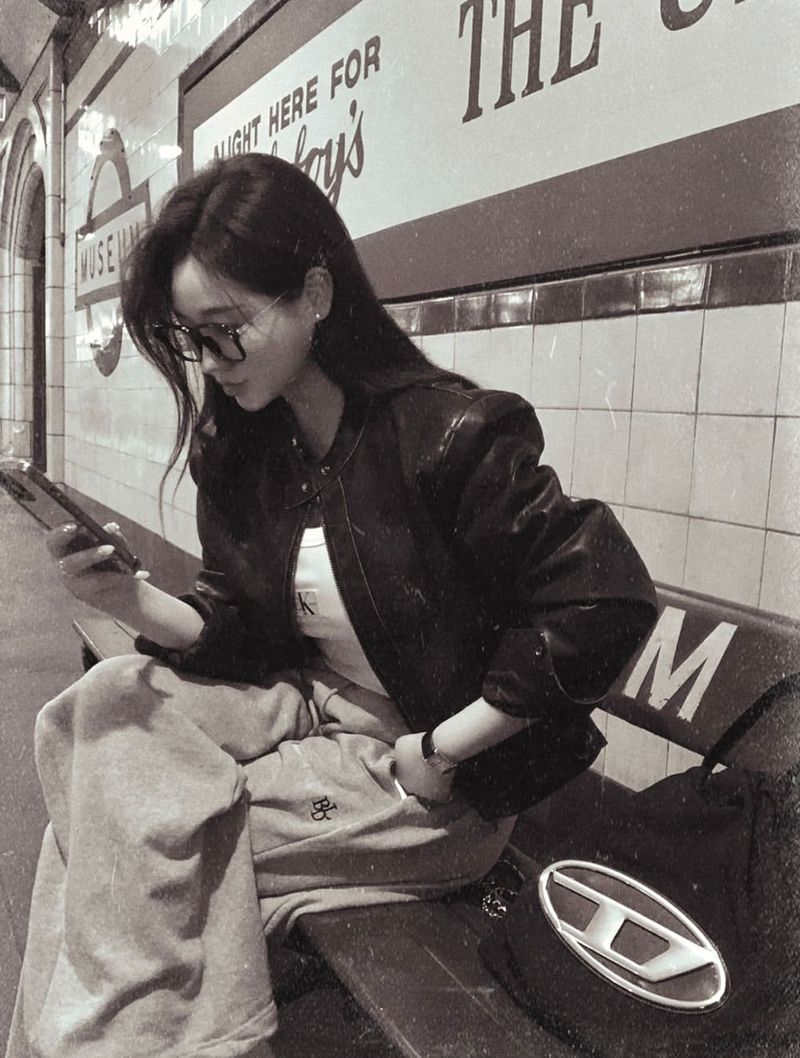 [BELLIDE MADE] High quality vintage washed leather jacket