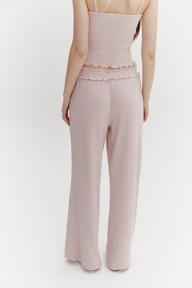 Wave Frill Pants Pink
