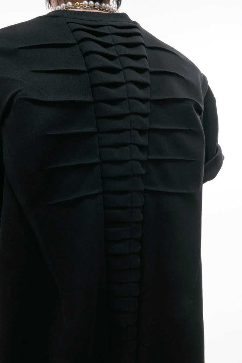 Spine Pleated Heavyweight Tee