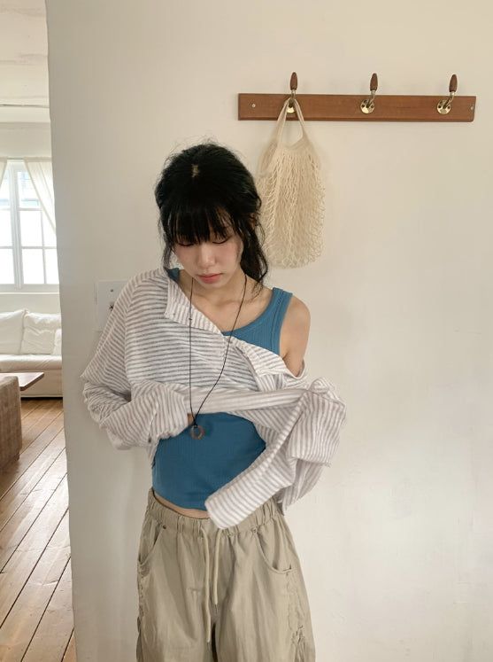 Kiku Basic Ribbed Sleeveless