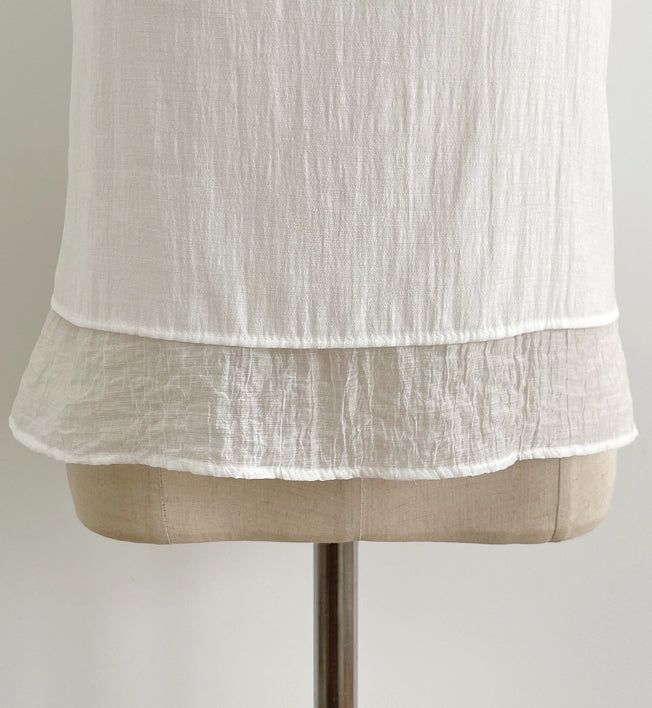 Mully Chiffon Layered Bustier Blouse