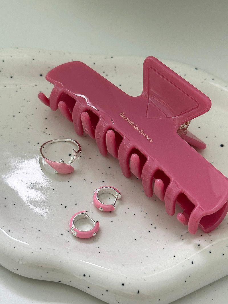[925silver] Pink epoxy mini earring